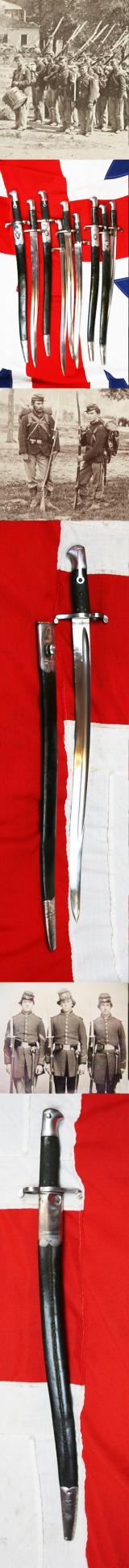 Fabulous Extensive Collection of Superb Service Issue 1856-8 Two Band Enfield Yataghan Sword Bayonets. Used In The Opium War With P1853 Enfields. The 1850's War in China and the American Civil War 1861 & The Japanese Boshin War The Satsuma Rebellion
