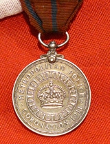 Solid Silver Metropolitan Police Coronation Medal, George Vth 1911