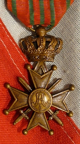 A Belgian Croix De Guerre Gallantry Medal