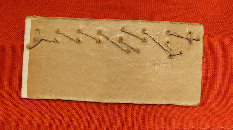 An Extraordinarily Rare Piece of Earliest Aeronautica, Airship Zeppelin 'Sample Card' For Picture Frame Mounts Circa 1915. Sold to the Family's of Airship Crew in WW1