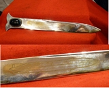 A British Art Nouveau Letter Opener Engraved with An Airship