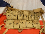 A WWI 'Doughboy' Canvas Webbing Grenade Vest  Pack Dated 1918