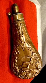 A Fine Victorian G & J W Hawksley Powder Flask