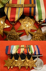 A Fabulous Group Of WW2 Medals 39-45, Africa, Atlantic, Italy & Burma Stars