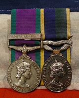 A Campaign Service South Arabia Bar & Territorial Efficency Medal Pair