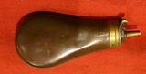 A Good 19th Century Sykes Pistol Powder Flask