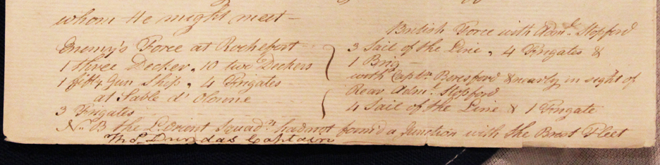 Intelligence Report From Nelson's Trafalgar Captain, Captain Dundas Aboard HMS Naiad, A Historically Significant Piece