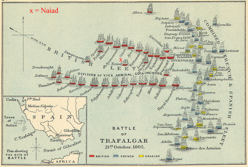 Intelligence Report From Nelson's Trafalgar Captain, Captain Dundas Aboard HMS Naiad, A Historically Significant Piece