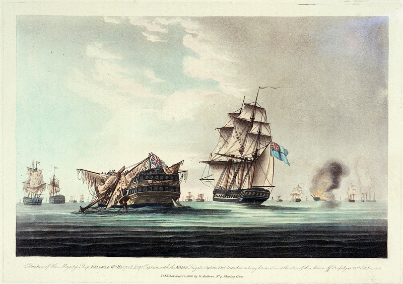 Intelligence Report From Nelson's Trafalgar Captain, Captain Dundas Aboard HMS Naiad, A Historically Significant Piece
