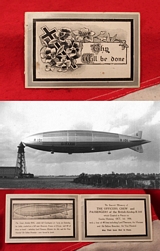 An R.101 Airship Catastrophe Crash Memorial Service Card