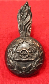 A Scarce Volunteer Artillery Officers- Busby Plume Holder Badge circa 1860 to 1873.