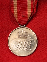 A Fine Prussian Military Honour Medal In Silver 1814.
