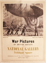 WW2 Advertising Poster for The National Gallery 'War Pictures'