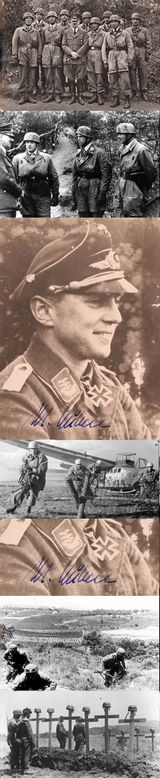 Autograph Photo Martin Kuehne Commander of the I./Fallschirmjager-Regiment