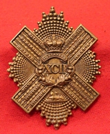 British Pre- 1881 XCII 92nd Gordon Highlanders Uniform Cross Belt Badge