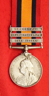 A Very Good Queen's South Africa Medal Lancashire Fusiliers