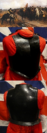 Fine Original English Civil War Cavalryman's Cuirass, Formerly From the Fabulous Warwick Castle Collection, The Warwick Castle Armoury From The Time Of The Siege of The Castle During the English Civil War