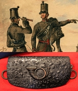 Victorian Crimean War Period Light Infantry Crossbelt Pouch