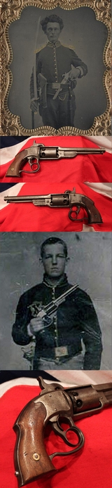 A Most Scarce and Superb US Civil War, Savage North , Navy .36cal Revolver With “Trophy Cuts’ Issued to Either the  Wisconsin, Missouri or Kansas Cavalry