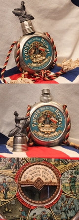 A Most Decorative Imperial German WW1 Soldiers Zeppelin Flask