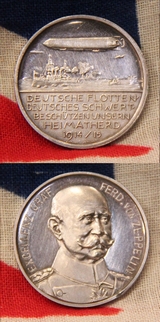 Very Rare German Aerospace Medal of 1915, Part of a Zeppelin Collection