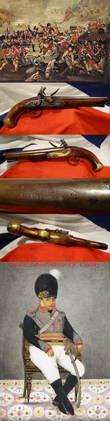 A Stunning King George IIIrd 1756 Pattern Light Dragoon Flintlock Pistol, 19th & 25th Light Dragoons, Part of The East India Company Cavalry Contingent Combating the ‘Tiger of Mysore’ Tipu Sultan