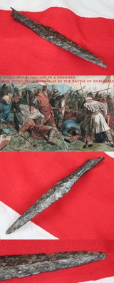 A Heavy Grade 9th to 10th Century Original Viking Socket Spear