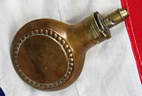 A Very Good Sykes Patent Disc Form Powder Flask