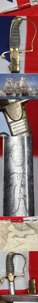 A Superb & Rare, ‘Port Royal’, Jamaica, British Royal Naval Officer's Sword 1805