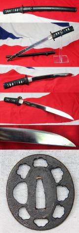 A Good Koto Era Samurai 0-Tanto Signed Mihara ju Masaiye, An Impressive 'Shibui' Beauty