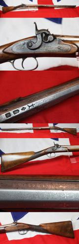 A Very Fine Early 19th Century, Anglo-Spanish Sporting Gun by Ignacio Bascaran, Dated 1822, One of  Spain's Most Important Gunsmiths and Barrel Makers of His day, With His Bespoke Silver Inlaid Barrel