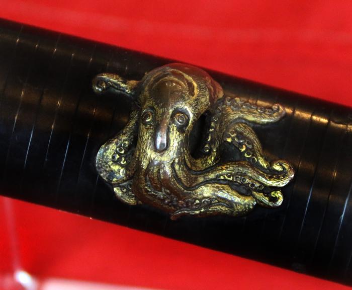 A Fabulous and Stunning, Original, Edo Period Mounted Long Tanto with Koto era Sengoku Period, Circa 1500's Blade & a Remarkable Secret Compartment for a Secret Letter or Gold