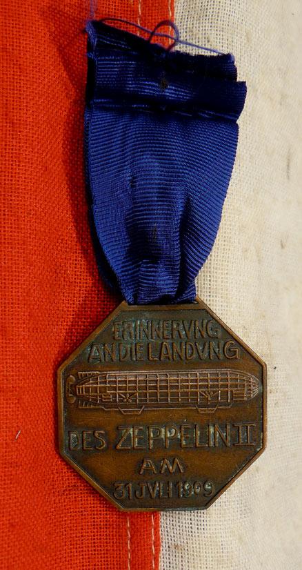 A Zeppelin Landing Medal Of 31st July 1909