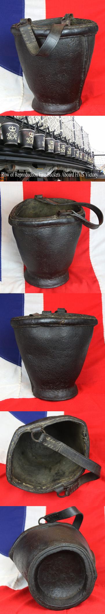 An Original 18th Century, Royal Naval, Board of Ordnance Issued Fire Bucket. Bearing BO Broad Arrow Stamp and Makers Stamp