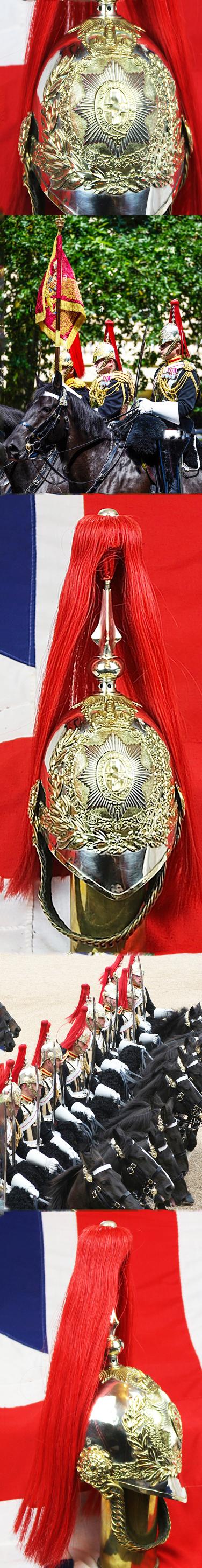 A Simply Fabulous, Completely Original, Helmet of H.M. the Queen's Mounted Bodyguard of The Household Cavalry, The Blues and Royals Regiment