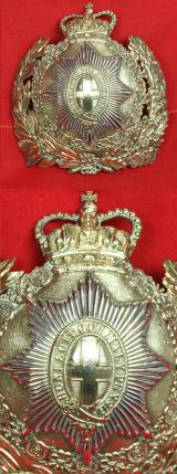 A Stunning Original Horseguards, Life Guards and Blues And Royals, Other Ranks Pattern Helmet Plate, Order of the Garter Badge Star