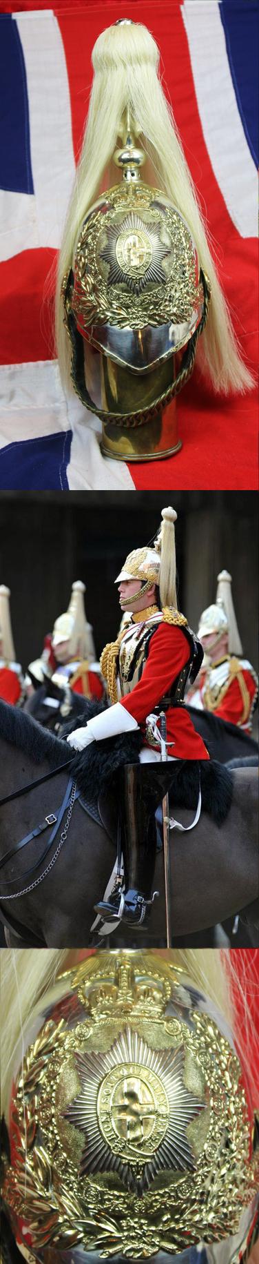 A Simply Fabulous, Completely Original, Trooper's Helmet of H.M. the Queen's Mounted Bodyguard of The Household Cavalry, The Life Guards Regiment