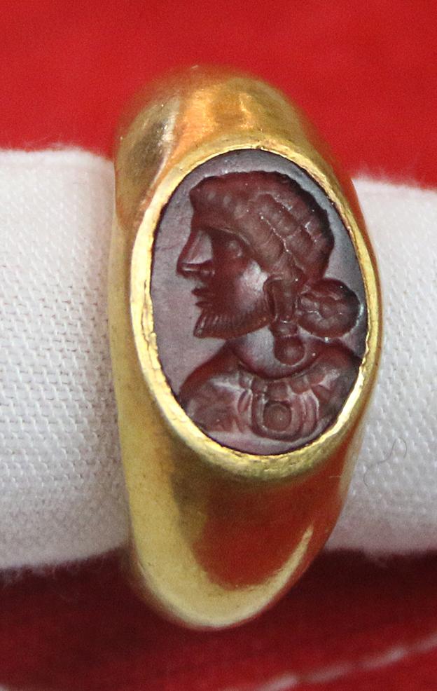 Buy Solid Sterling Silver Roman Lion Signet Ring Bronze Seal Historical  Design Online in India - Etsy