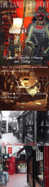 As Usual, The Lanes Armoury, Effectively Britain’s Best Antique Museum Shop and Gallery, Is Not Open This Bank Holiday Monday 4th May