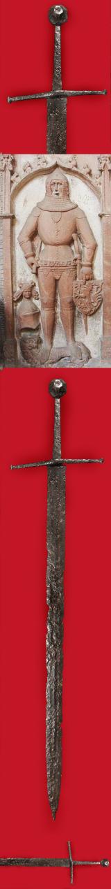 A Battle of Agincourt, Henry Vth, Knightly Hand and a Half Sword, Also Known as a Bastard Sword, due to It Being A Transition Sword From A Single Handed To A Two Handed Sword