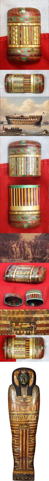 NOW SOLD A Superb & Stunning, Napoleonic War French 'Prisoner-of-War' Cigar Case, Circa 1800