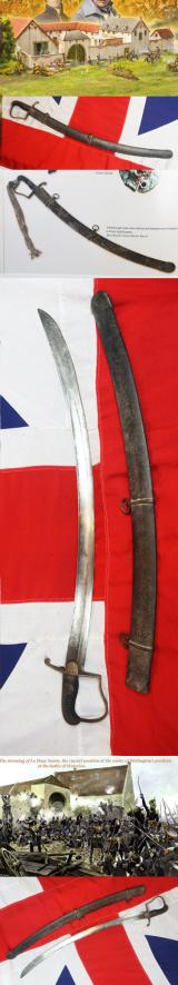 A Battle Of Waterloo Recovered, from The Cotton Museum Collection, 1796 Light Dragoon Trooper's Sword Near Identical To Another Recovered From Waterloo in Musee Royale De l'Armee Brussels