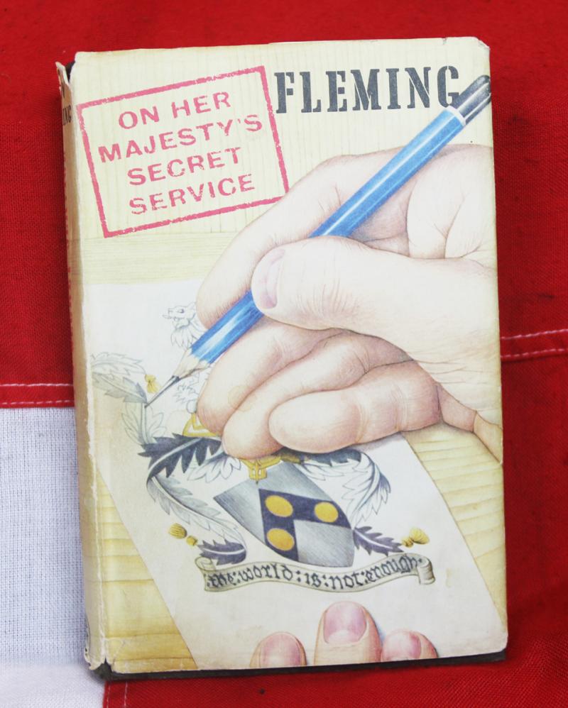 1st Edition James Bond, On Her Majesty's Secret Service, by Ian Fleming. Part of The ‘Blofeld’ Sequence. The Most Infamous Villain In The James Bond Canon. Written By Fleming at ‘Goldeneye’ Whilst Sean Connery Was Filming His First Bond, “Dr. No”  Nearby