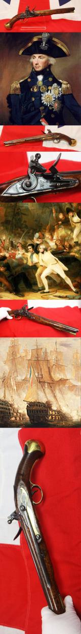 An Exemplary 1777 Pattern Tower of London, Royal Navy Sea-Service Flintlock Pistol Dated 1800. From Admiral Lord Nelson's Navy. With Long 12 inch Barrel. Equal To & Likely Better Than The Best Surviving Examples In The National Maritime Museum Collection