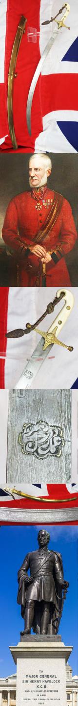 A Most Fine and Rare Victorian British General's Mamaluke With a Captured Battle Trophy, or Presentation, Spectacular, Indian, Damascus Steel Blade, With Islamic Gold Cartouche Seal Engraved and Inlaid With Gold, 'Mohammed, Blessings Be Upon Him'