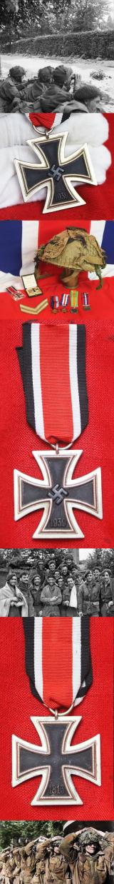 Third Reich Iron Cross, 2nd Class. Makers Marked No. 24 Arbeitgemeinschaft Der Hanauer Plaksetten Hersteller, Hanau. 'Arnhem' Souvenir of An Ox & Bucks NCO