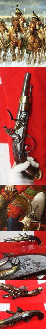 An Original, French, Napoleonic Year 13 Modele, & Dated 1809 French Flintlock Line Cavalry Pistol, Mauberge Manufacture Imperial. Manufactured For Napoleon's Grande Armee.