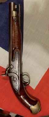 A Fabulous, Circa 1804, Peninsular War & Waterloo British Light Dragoon Pistol From the Tower of London. GR Crown Tower Stamped Ordnance Issue, Superb Walnut Stock. Just Arrived Today & An Incredibly Inexpensive Light Dragoon Service Pistol