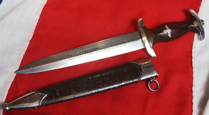 An Early WW2 Original German 1933 Pattern SA Sturmabteilung {Storm Troopers} Dagger by Karl Tiegel. RZM Maker Code Numbered M7/81/40