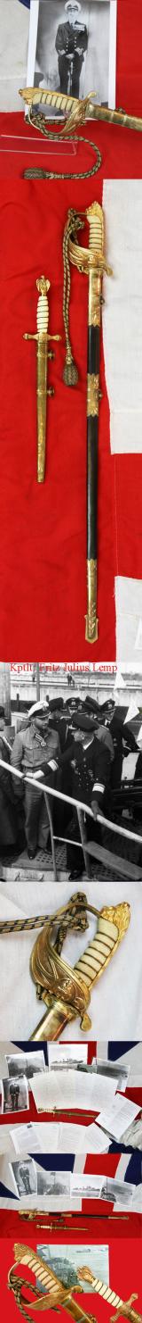 NOW SOLD!! Probably One Of The Most Historical Original British Royal Naval Officer's Sword of WW2, Of the Lt Commander Involved In The Capture of Kriegmarine U Boat, U110. The Most Important Maritime Combat Event of WW2, ‘Operation Primrose’